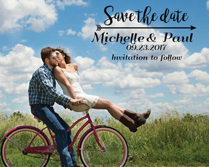 ARROW SAVE THE DATE CARDS INVITE 3.5" X 5"