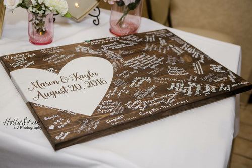 GUEST SIGN WOODEN BOARD